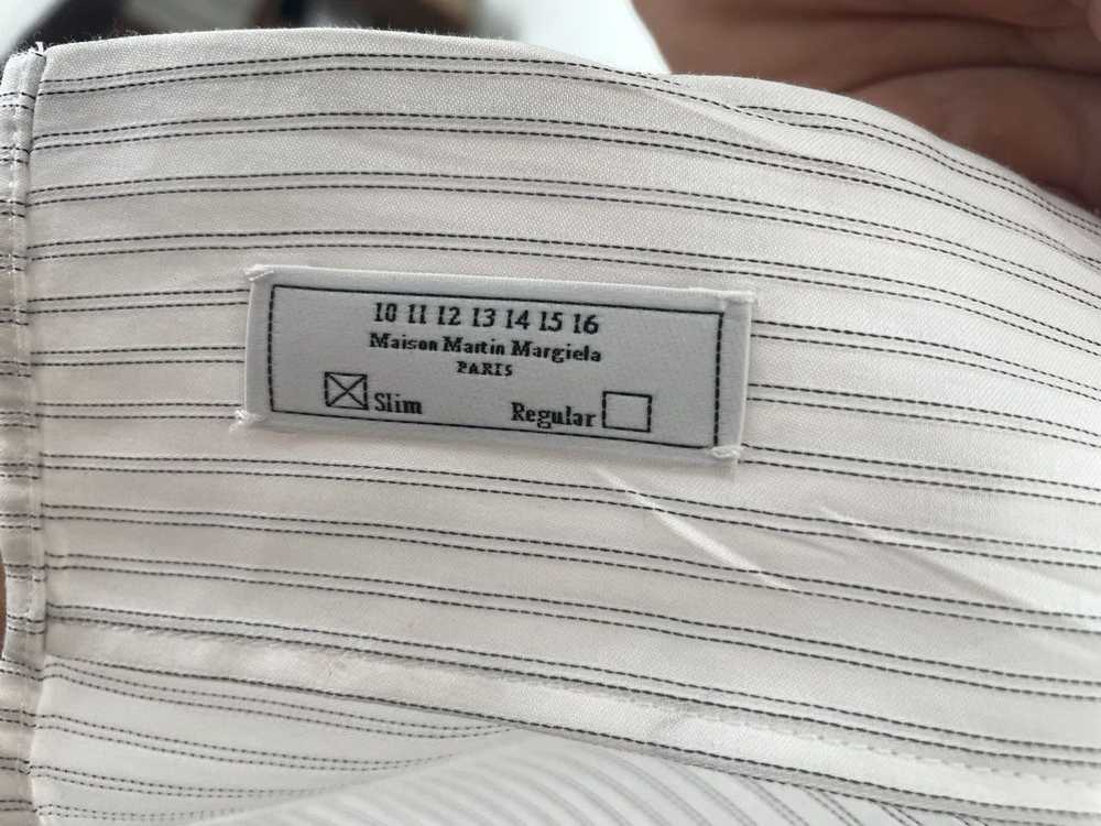 Maison Margiela Maison Margiela White Striped Dre… - image 5