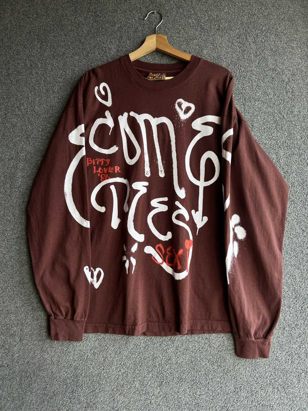 Come Tees Come Tees Spray Logo Print Sweatshirt L… - image 1