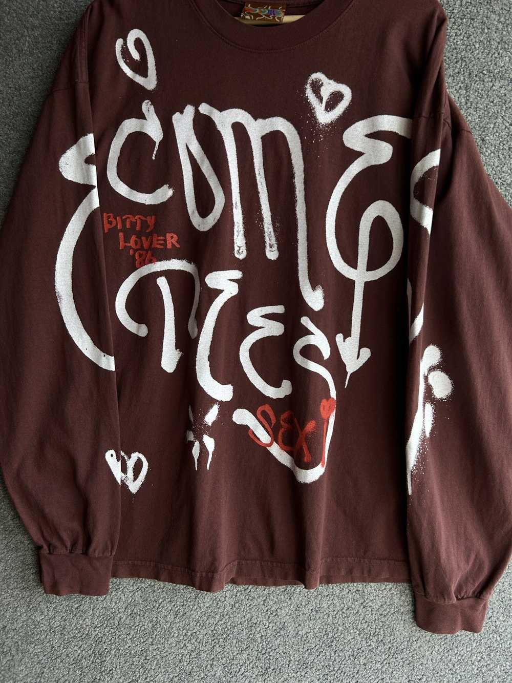 Come Tees Come Tees Spray Logo Print Sweatshirt L… - image 3