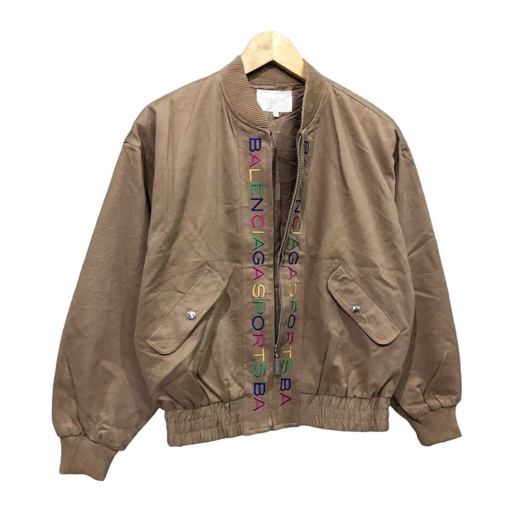 Balenciaga Balenciaga Rainbow Embroidered Bomber … - image 2