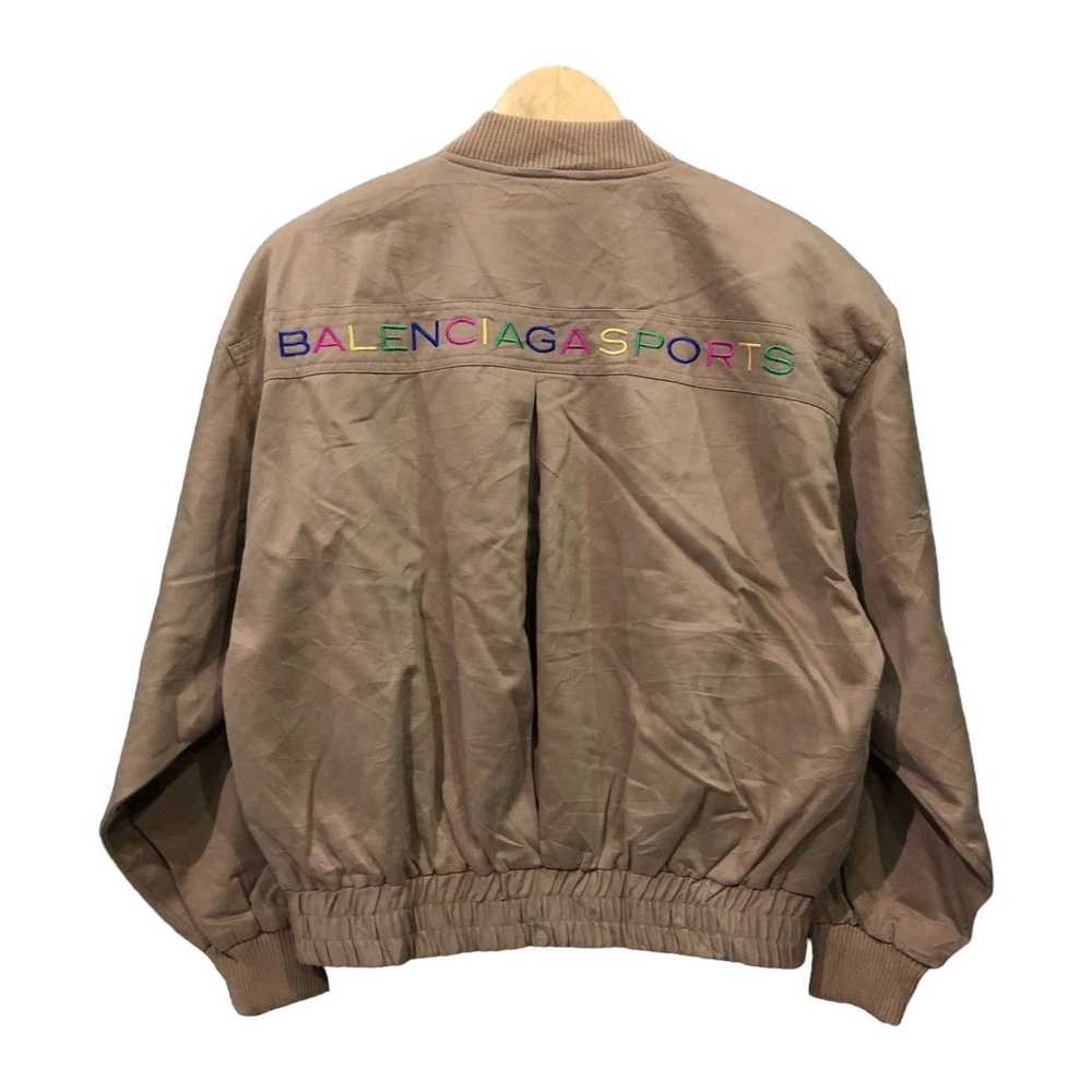 Balenciaga Balenciaga Rainbow Embroidered Bomber … - image 4