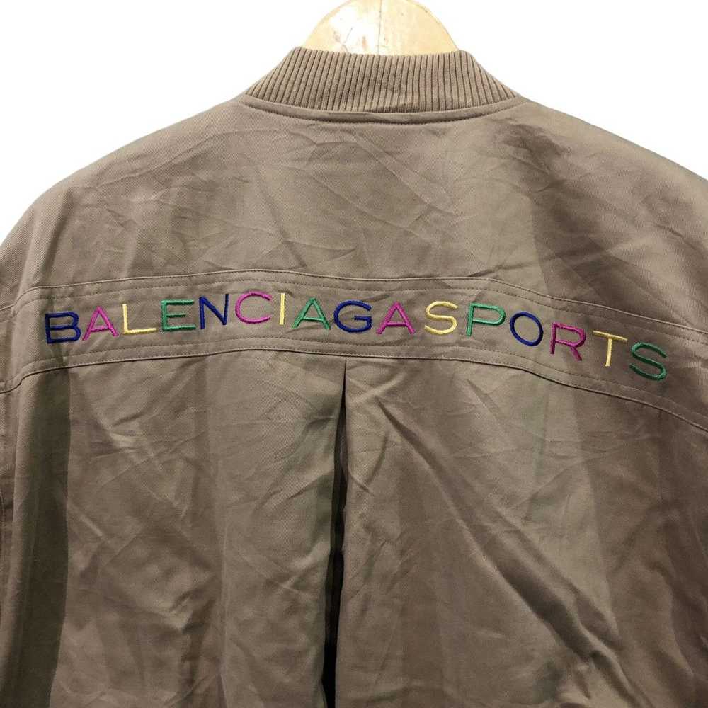 Balenciaga Balenciaga Rainbow Embroidered Bomber … - image 6