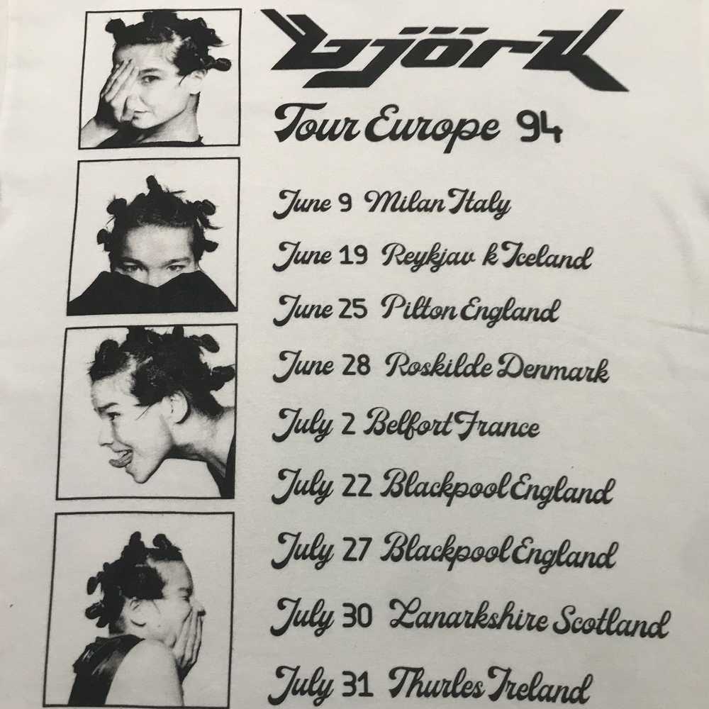 Band Tees × Very Rare × Vintage Bjork - Europe 94… - image 4