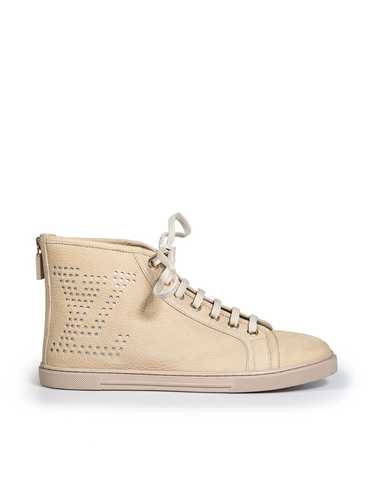 Louis Vuitton Beige Suede Nubuck Punchy High Top T