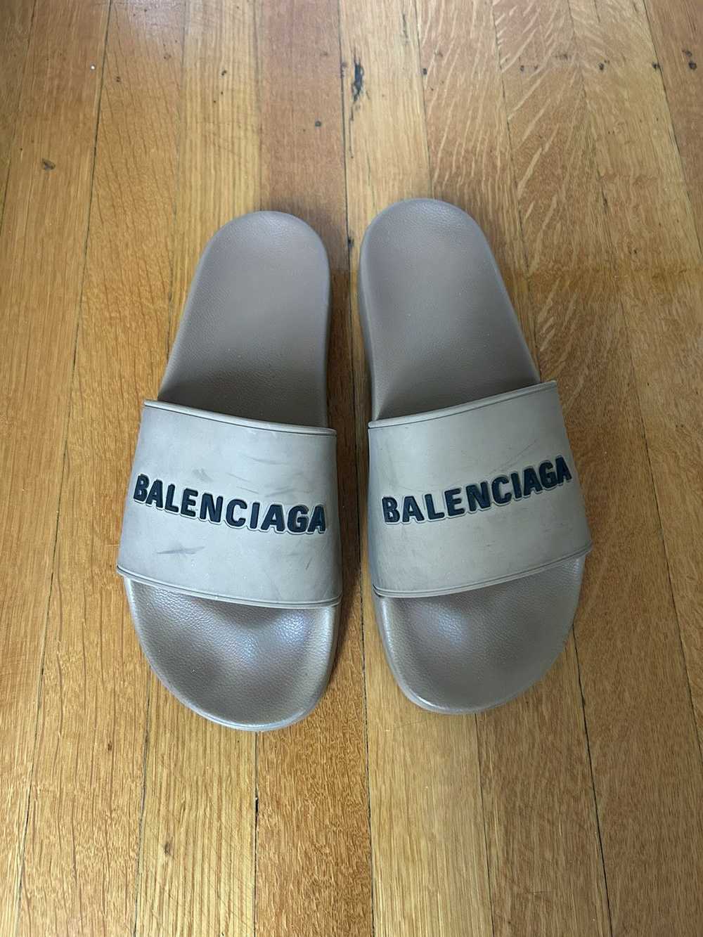 Balenciaga Balenciaga Pool Slides Mocha Tan Brown - image 1