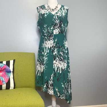 Phase Eight□アイダ フローラルドレス マキシ丈 グリーン 花柄 フェイズ エイト Phase Eight Brianna Pleat Dress （Pink/Green