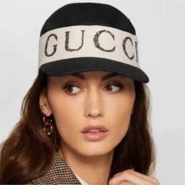 Gucci logo headband cap - Gem