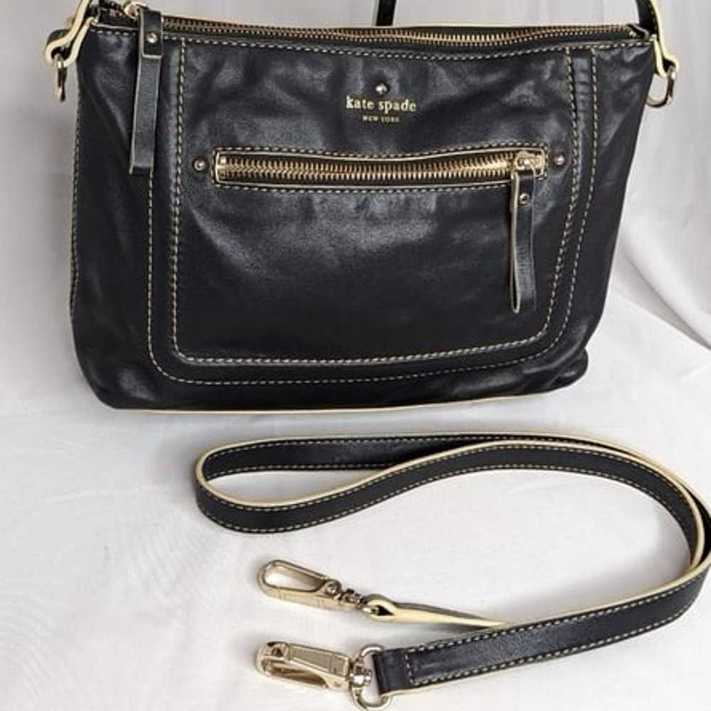 Vintage Kate Spade Genuine Soft Leather Crossbody… - image 1