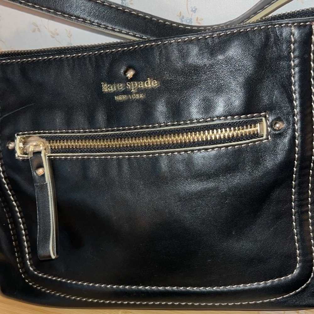 Vintage Kate Spade Genuine Soft Leather Crossbody… - image 7