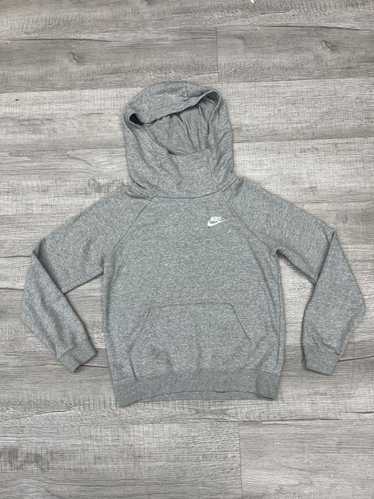 Nike Nike Heather Grey Funnel Neck Mock Neck Fleec