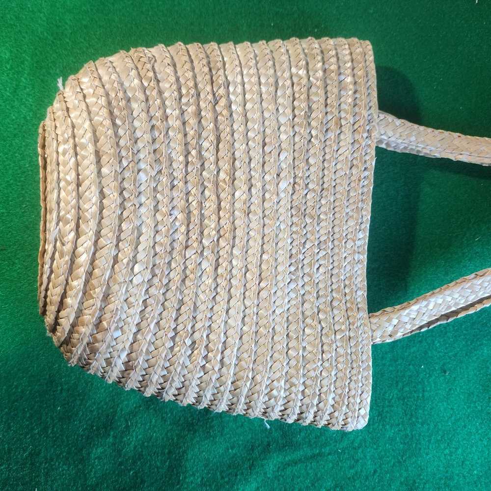 Vintage woven basket purse - image 2