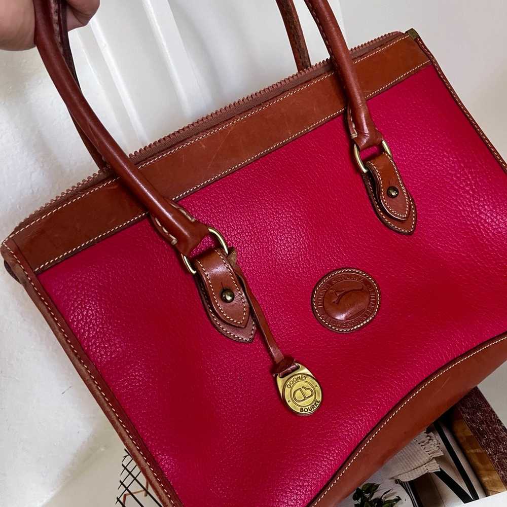 Dooney & Bourke Red leather handbag - image 10