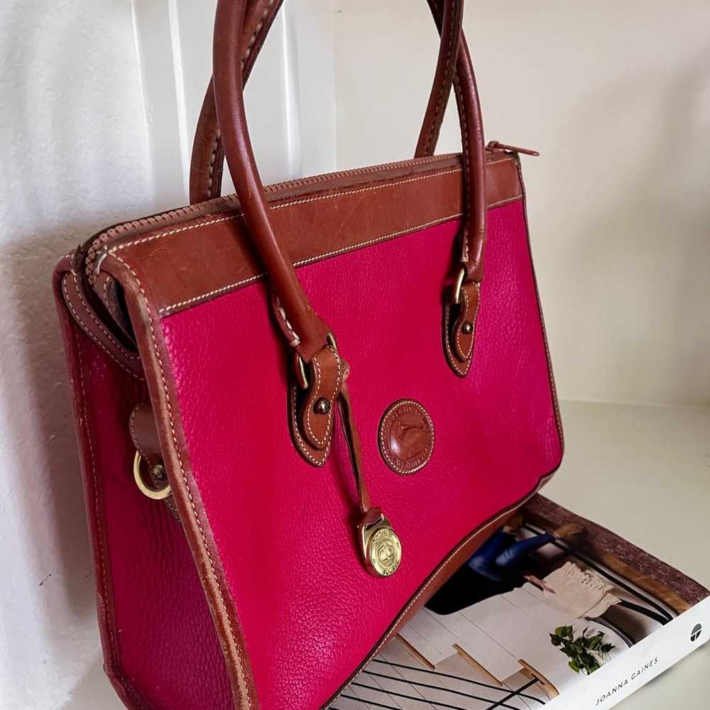 Dooney & Bourke Red leather handbag - image 8