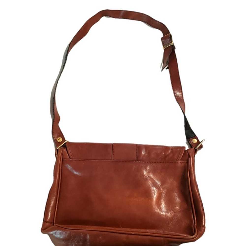 Vintage Valentina Leather Shoulder Bag/ Handbag P… - image 6