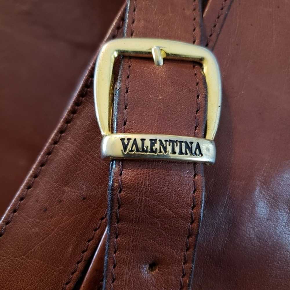 Vintage Valentina Leather Shoulder Bag/ Handbag P… - image 7