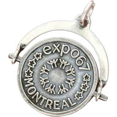 Sterling Silver 1967 Montreal Expo Spinning Charm