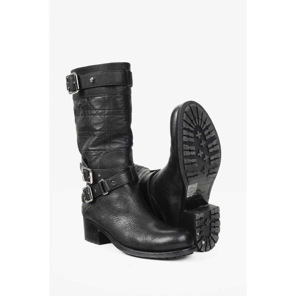 Dior Leather biker boots - image 4