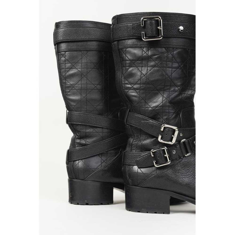 Dior Leather biker boots - image 8