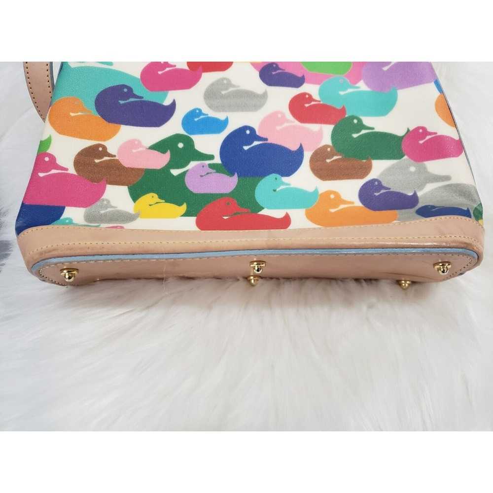 RARE Dooney And Bourke Wonder Duck Colorful Rainb… - image 8