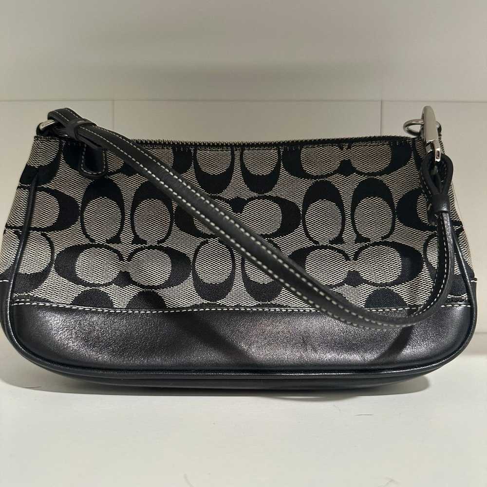 Y2K Vintage Coach Black & Grey Demi Mini Bag - image 1