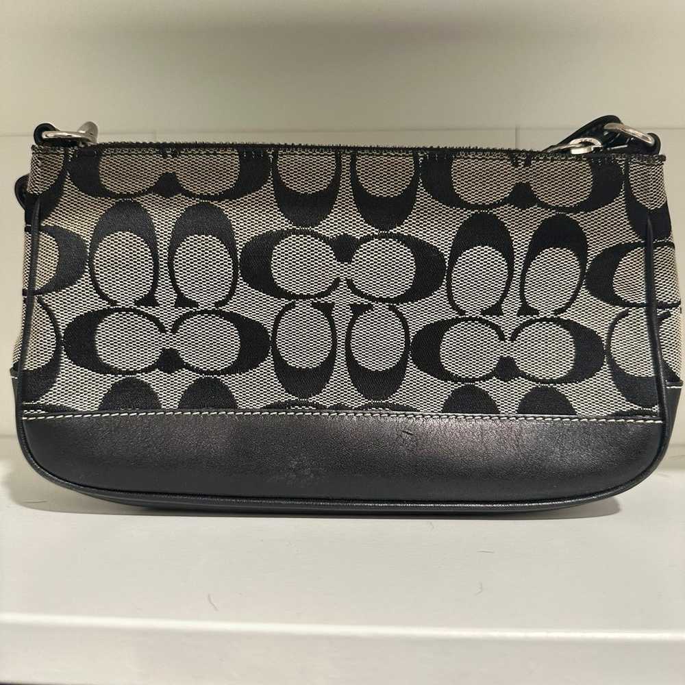 Y2K Vintage Coach Black & Grey Demi Mini Bag - image 2