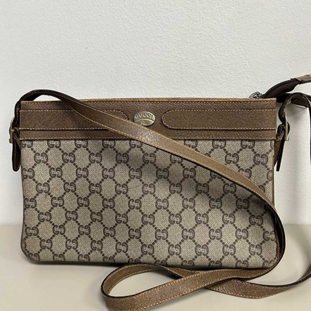 Gucci GG Plus Coated Canvas Vintage Shoulder Bag - image 1