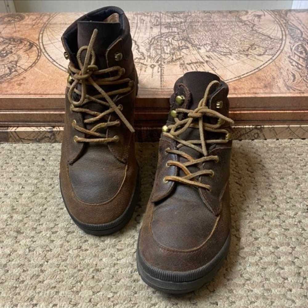 (Vintage) LAGear Genuine Real Leather Hiking Boots - image 7