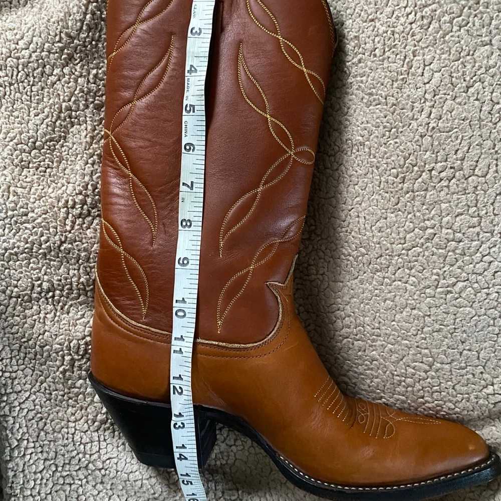 Vintage ‘70 Tony Lama Western Cowboy Knee High Po… - image 10