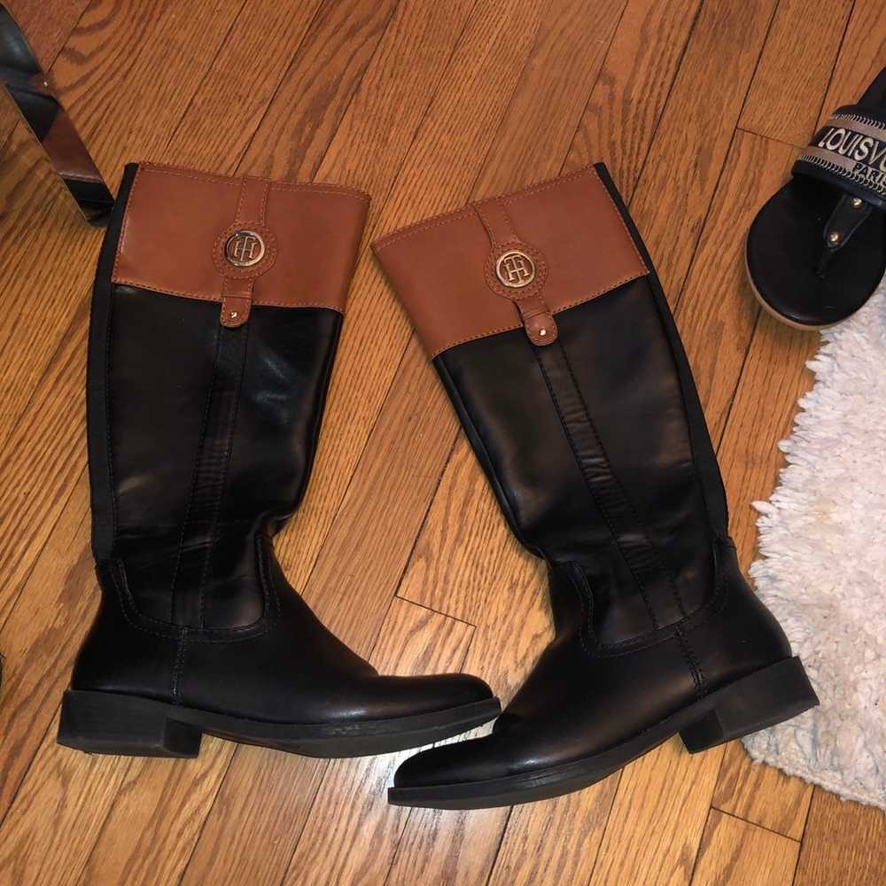 Tommy Hilfiger brown and black Riding Boots - image 1