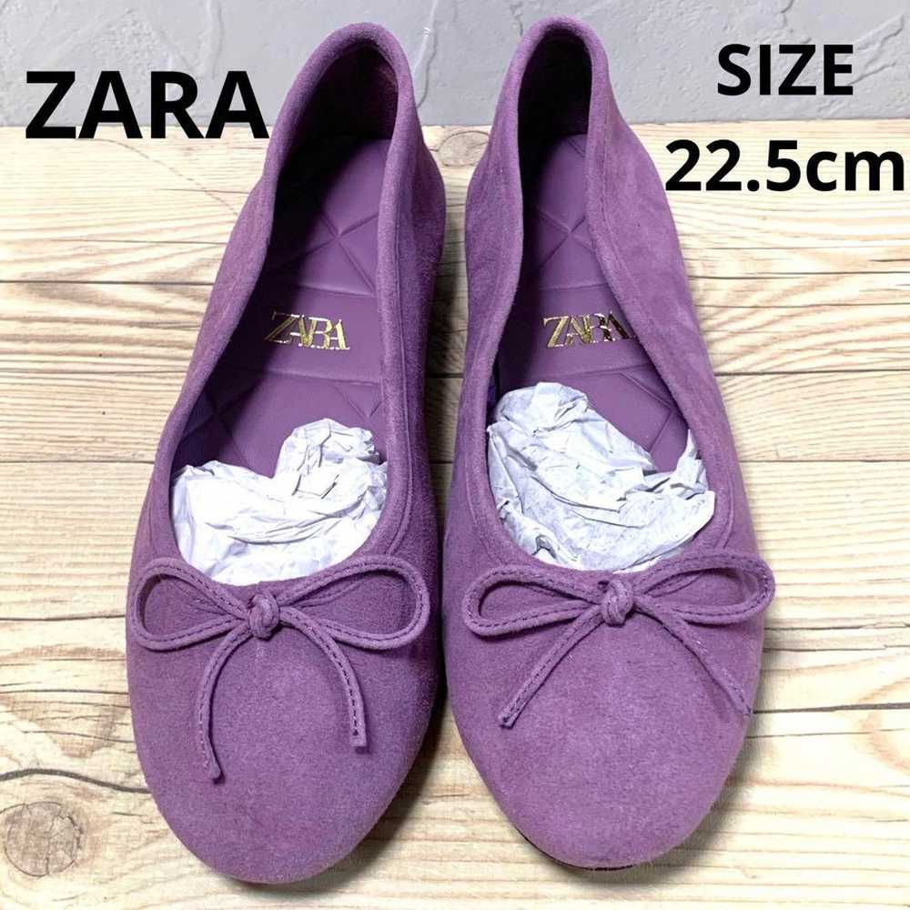 ♡ZARA♡ Zara Flat Shoes Ballet Shoes Purple - image 1