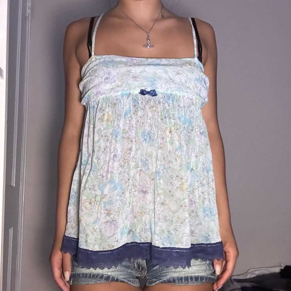 japanese brand floral babydoll tank - image 2