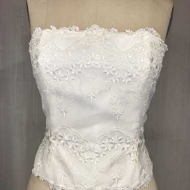 Scott McClintock Vintage White Lace Bustier