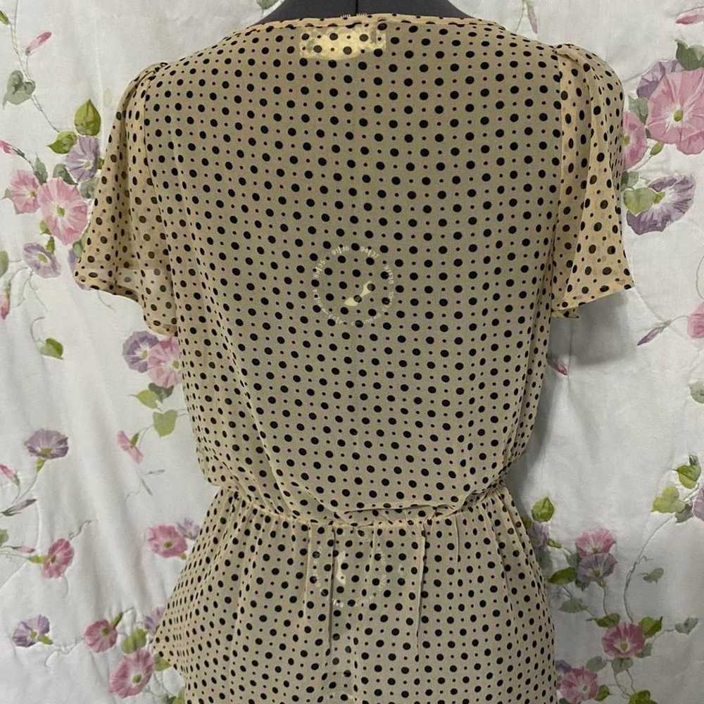 Polka dot 1940s Style Vintage Blouse - image 4