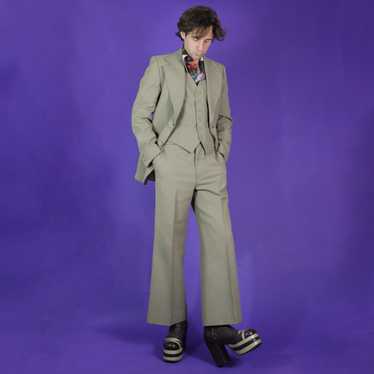 Vintage 1970s Camel 3 Piece Suit - image 1