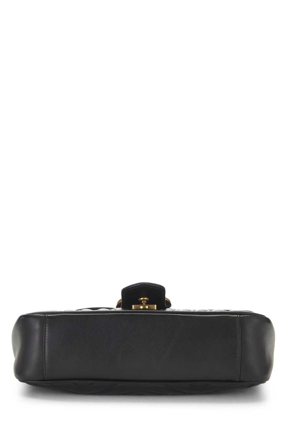 Black Leather GG Marmont Shoulder Bag Small - image 5