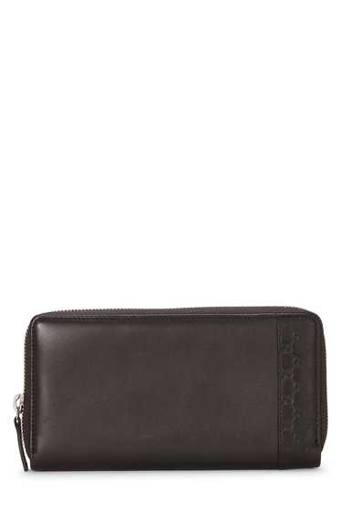 Brown Guccissima Leather Zip Around Wallet