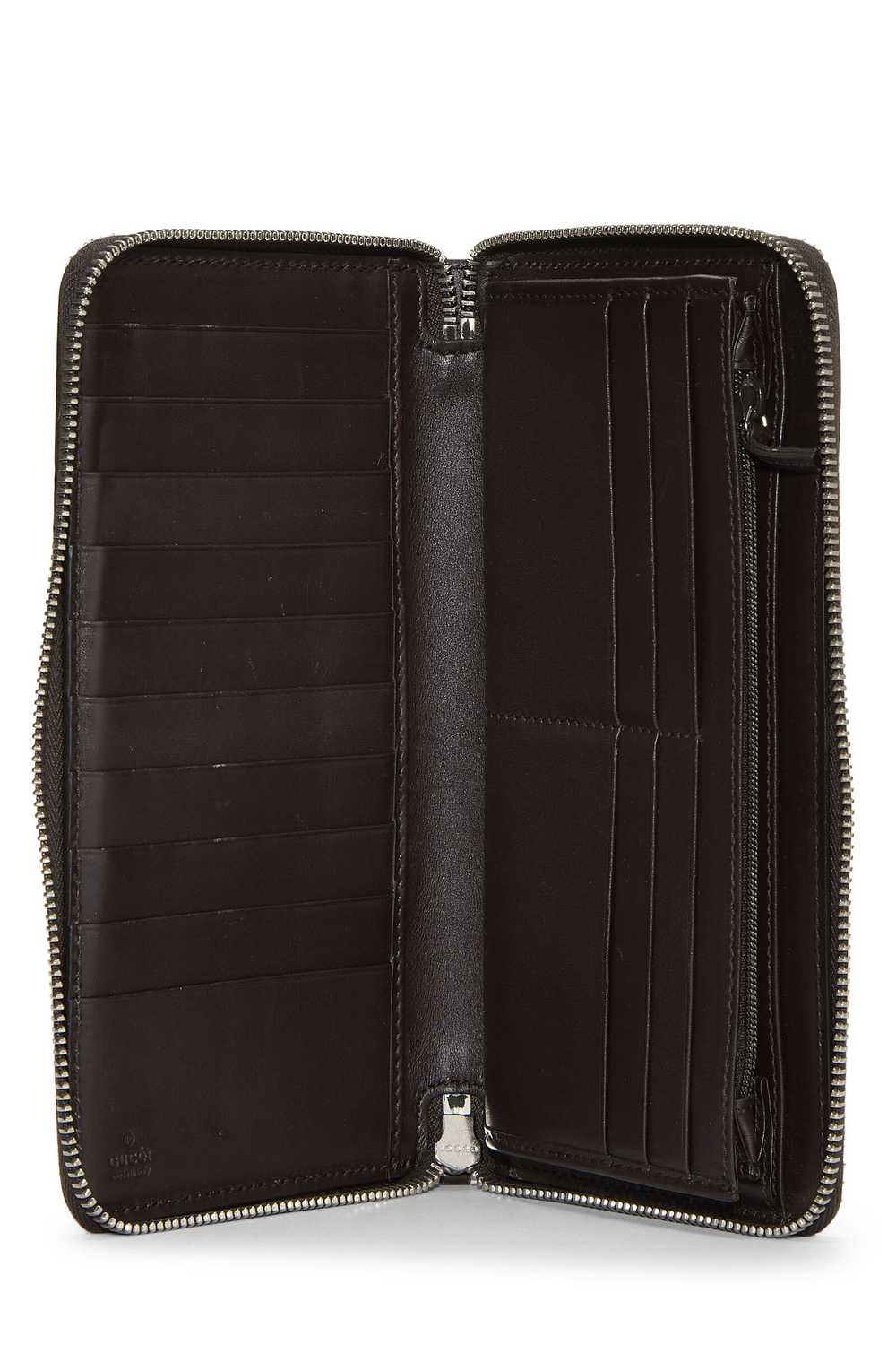 Brown Microguccissima Leather Zip Around Organizer - image 4