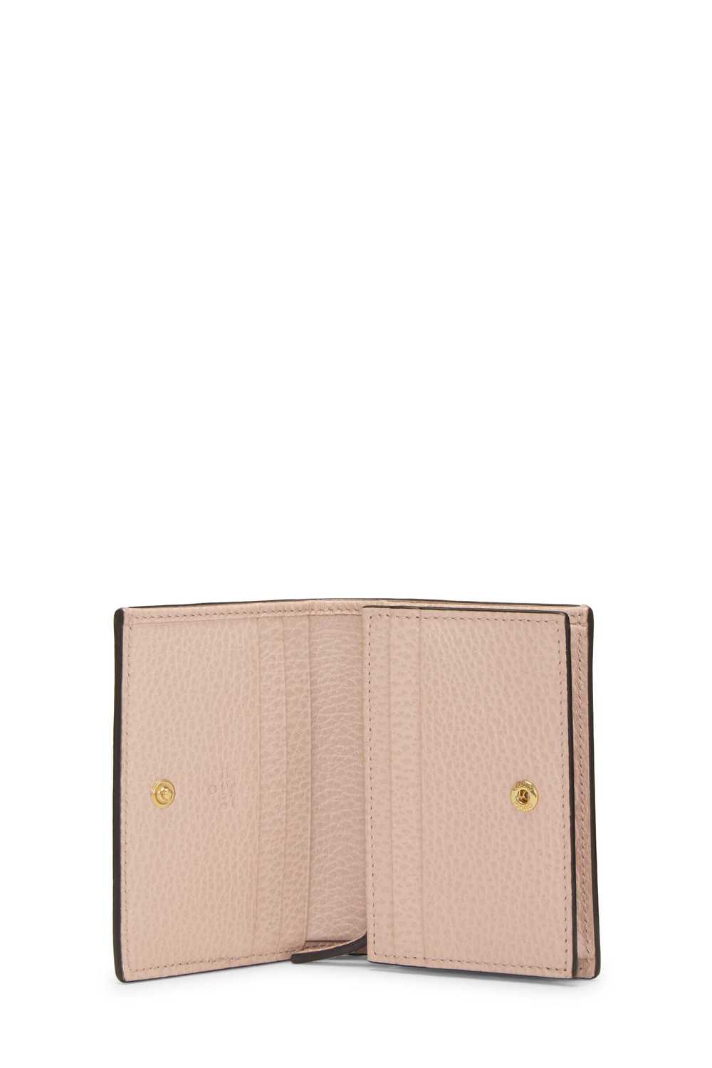 Pink GG Supreme Canvas Marmont Card Case - image 4