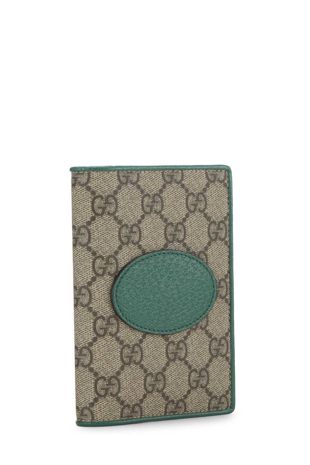 Green GG Supreme Canvas Passport Holder - image 2