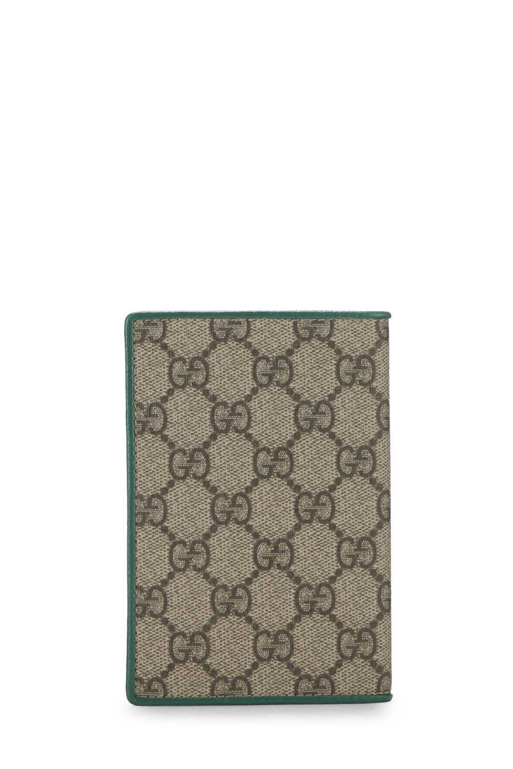 Green GG Supreme Canvas Passport Holder - image 3