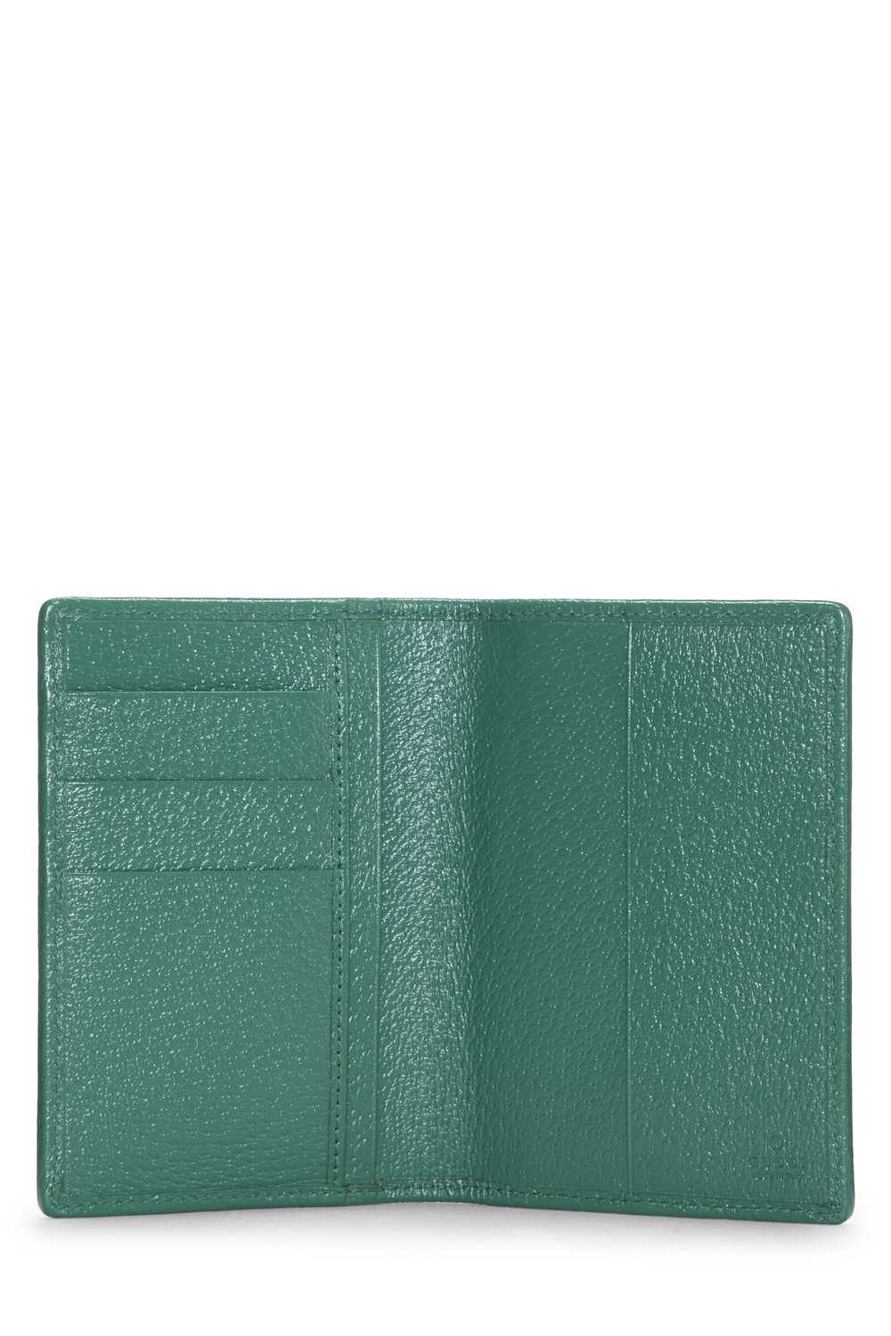 Green GG Supreme Canvas Passport Holder - image 4