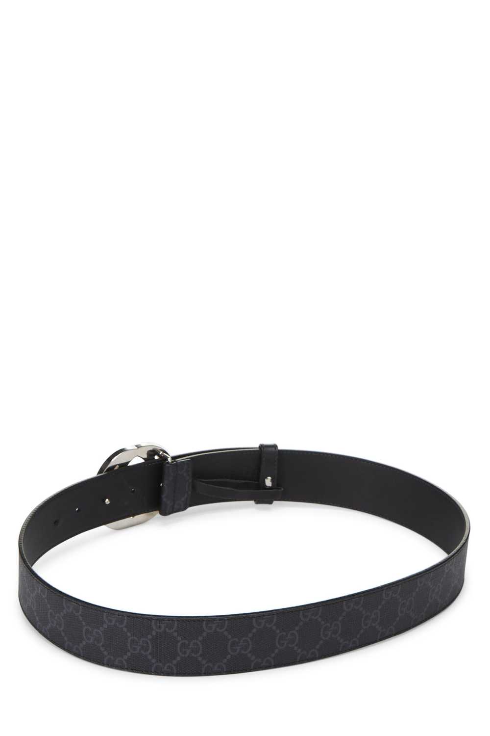 Black GG Supreme Canvas Interlocking GG Belt 90 - image 3