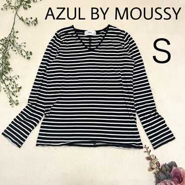 AZUL MOUSSY Long-sleeved Border T-shirt for women. - image 1