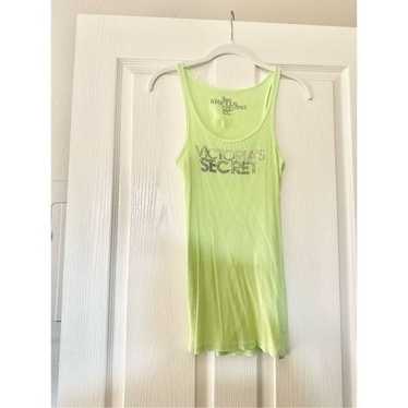 Vintage Y2K Bright lime green/neon green VICTORIA… - image 1