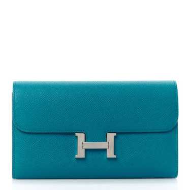 HERMES Epsom Constance Long Wallet Bleu Izmir - image 1