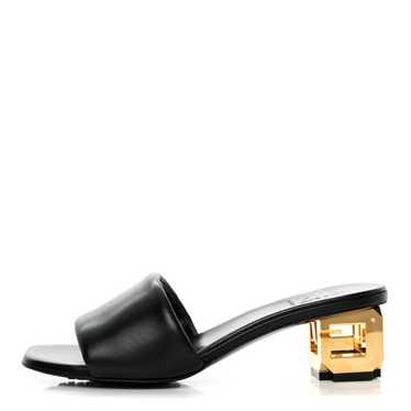 GIVENCHY Calfskin G Cube 45mm Kitten Heels 36 Bla… - image 1