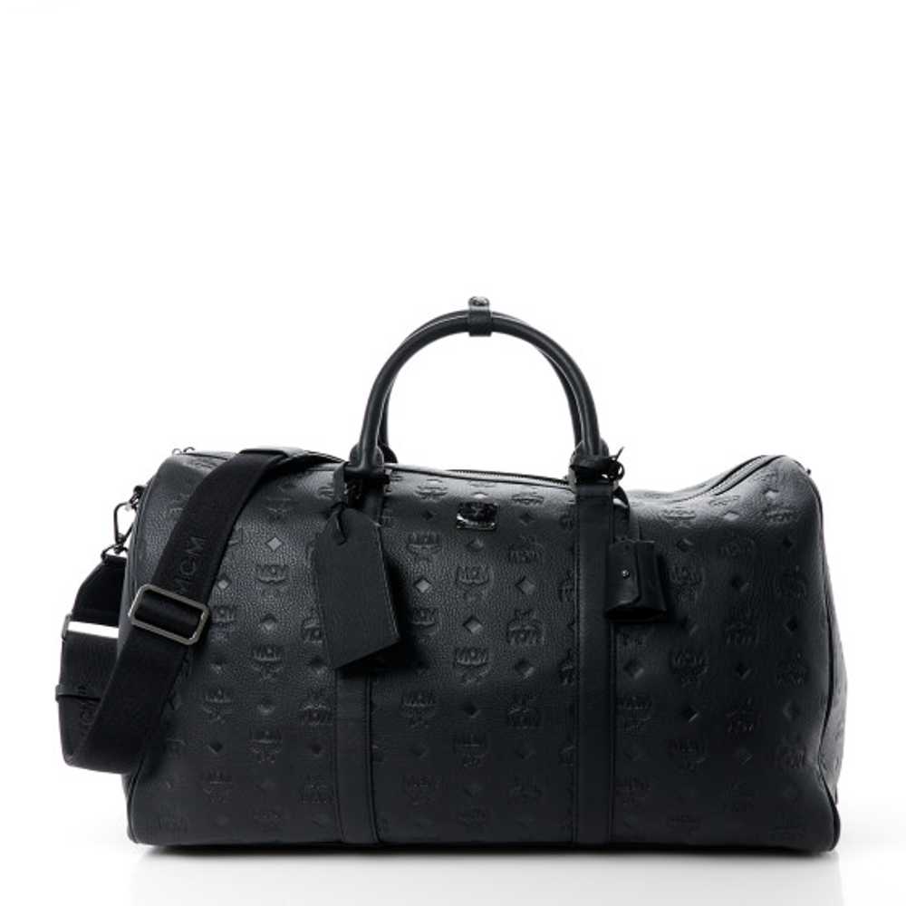 MCM Calfskin Ottomar Duffle Bag Black - image 1