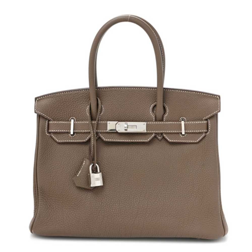 HERMES Togo BIRKIN 30 Etoupe - image 1