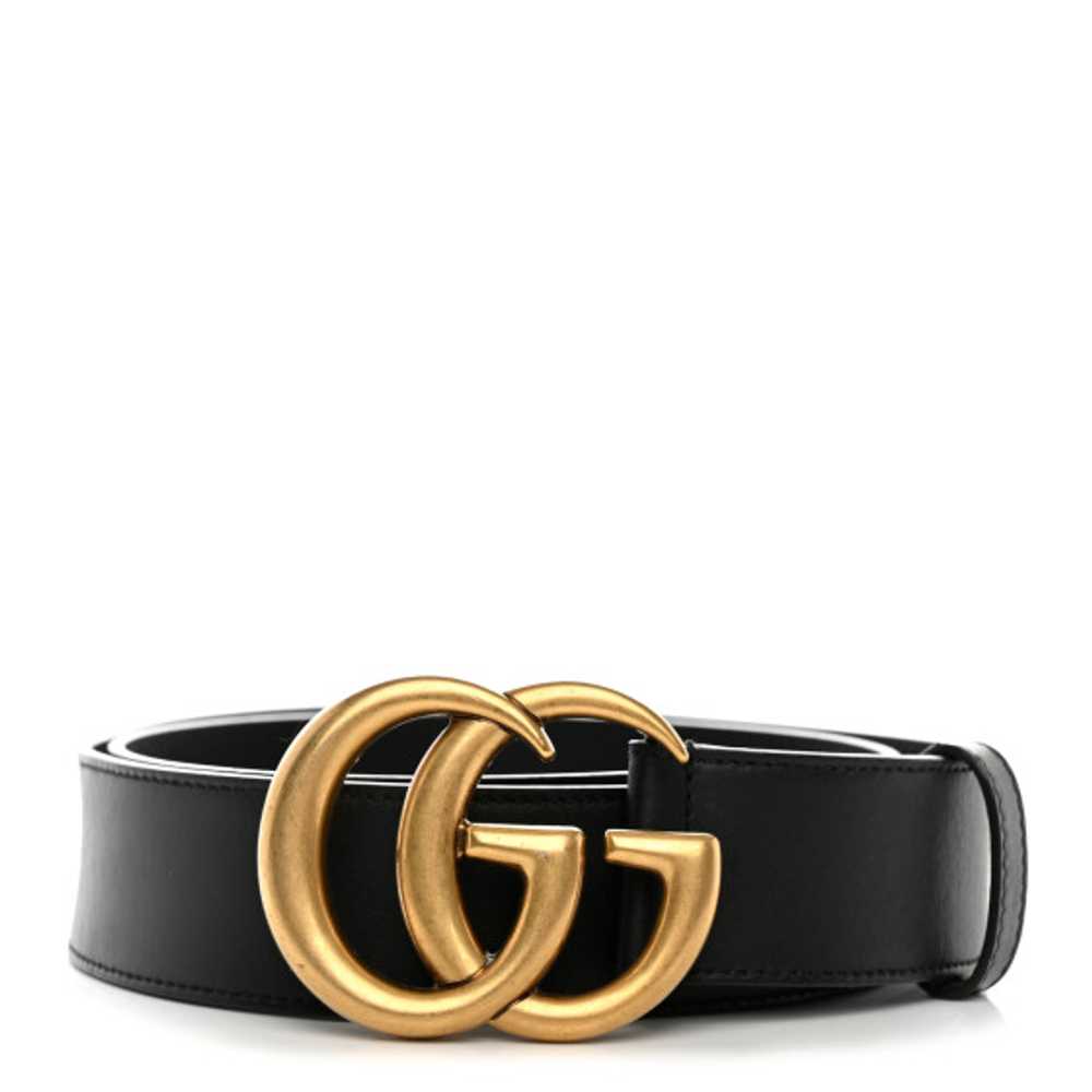 GUCCI Moon Calfskin Double G 40mm Belt 85 34 Black - image 1