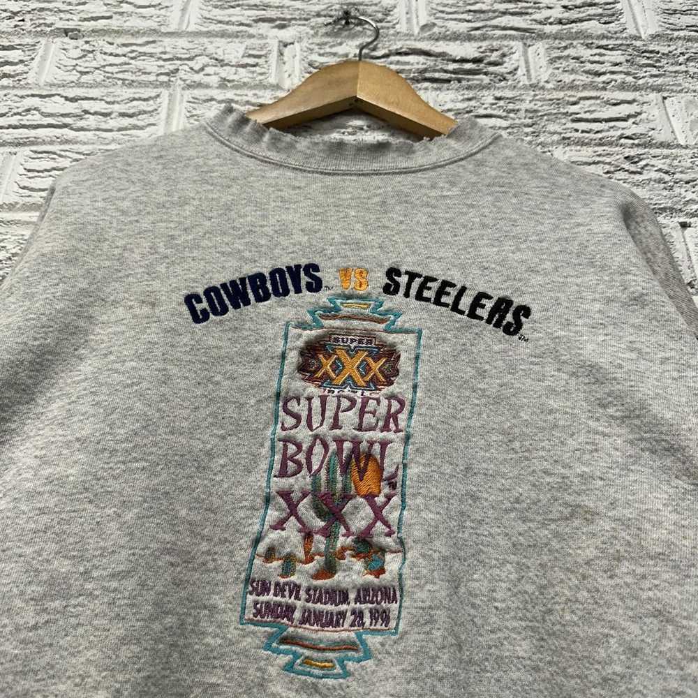 NFL Vintage Dallas Cowboys Vs Steelers Sweatshirt… - image 2